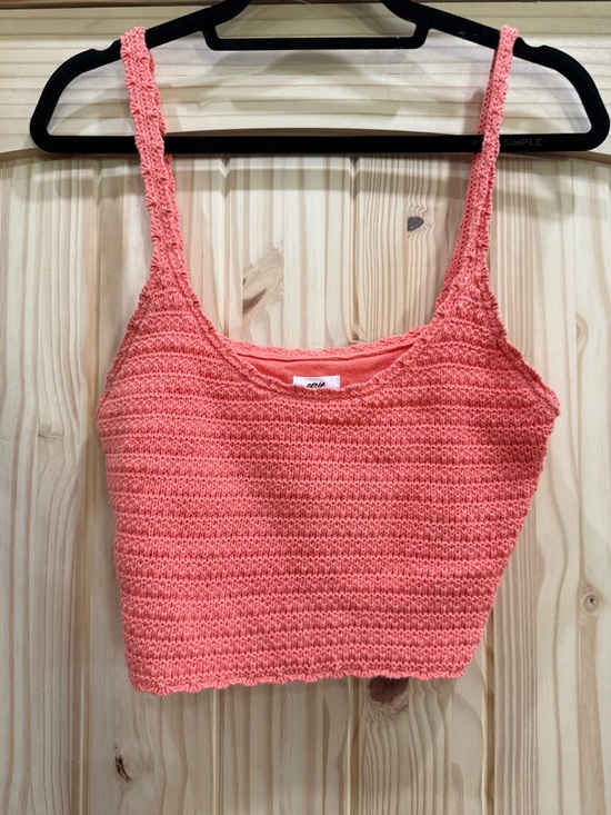 aerie Tops - Aerie Crochet Knit Crop Cami Tank Top